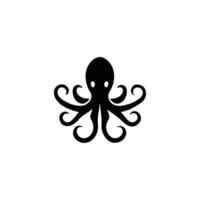 octopus icon in minimalist and modern design vector