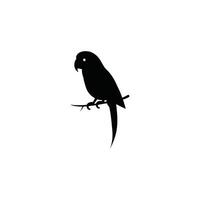 Silhouette parrot icon for logo and branding design vector