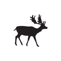 A beautiful deer silhouette for simple and clean design vector