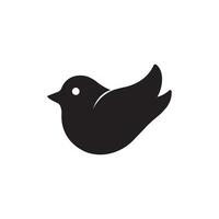 Black rain bird icon on white background vector