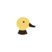 iconic duck logo for simple and clean art vector