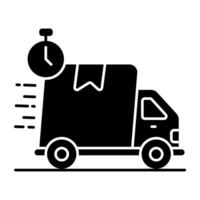 Perfect design icon of delivery time graphic vector