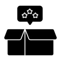 Flat design icon of customer feedback graphics vector