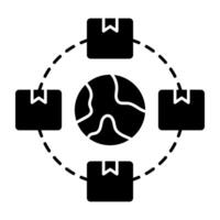 A perfect design icons of global delivery vector