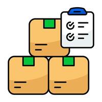 Perfect design of logistic list graphic vector
