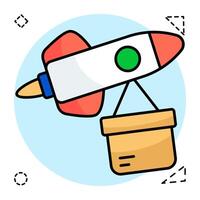 An design of rocket delivery vector