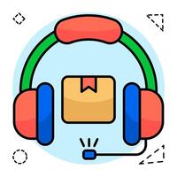 Modifiable icon of customer service vector
