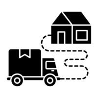 Perfect design icon of cargo van graphics vector