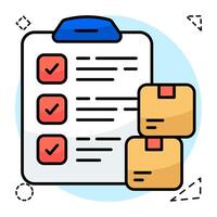 Perfect design icon of logistic lists vector