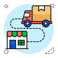 Perfect design of cargos van icons vector