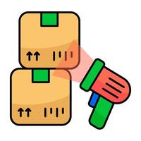 An icons design of barcode scanner vector