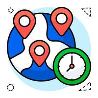 Perfect design icon of global location vector