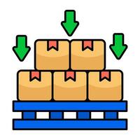 An editable design of cartons vector