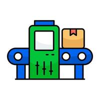 Conveyor belt, editable vectors graphics
