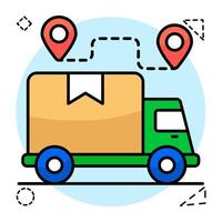 Perfect design icon of cargo vans vector