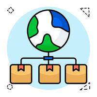 A perfect design of global delivery icons vector