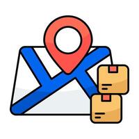 Modern design of parcel tracking graphic vector