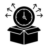 Perfect design icon of delivery time graphics vector