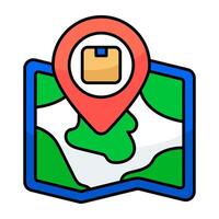 Modern design flat of parcel tracking graphi vector