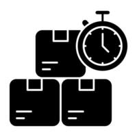Perfect design of delivery time graphics vector