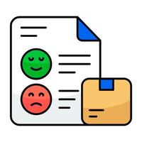 Flat design of customers feedback vector