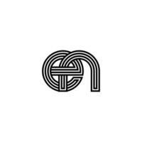 Sleek and Elegant EN NE Brand Identity Design vector