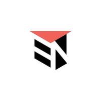 Dynamic EN NE Real state Logo for Tech and Digital Firms vector