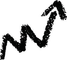 Hand drawn arrow pointing art vector