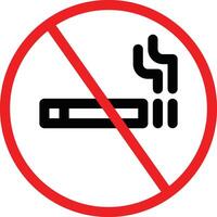 No Smoking Sign Symbol for Public Spaces vector