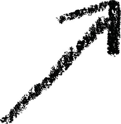 Hand-Drawn Arrow Pointing Illustration