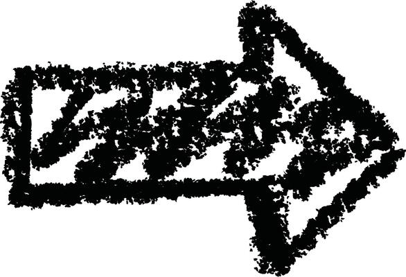 Sketch Style Arrow Pointing Design