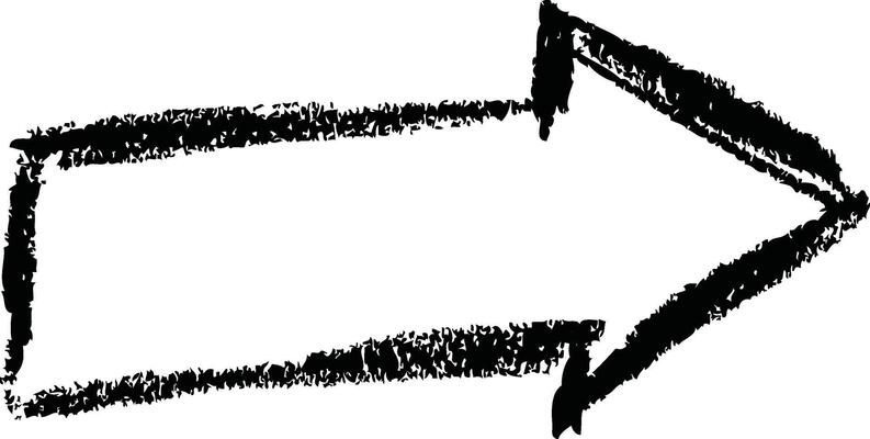 Doodle Arrow Pointing Symbol