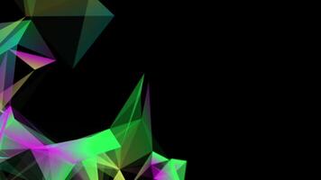 4K Dots and lines technology abstract loop digital rendering video