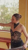 Talented Dancer Balancing on Pointe Shoes video