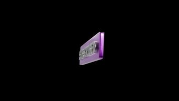Purple Subscribe Icons On Alpha Loop video