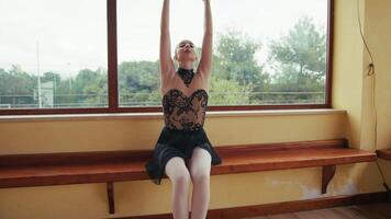 Ballet Dancer in Elegant Performance Pose video