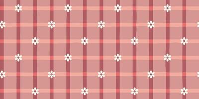 Seamless repeating pattern with white flowers vector