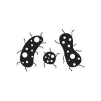 Harmful bacteria virus micro organisms icon sign design vector