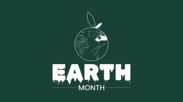 Earth Month, Protecting Our Planet for Future Generations vector