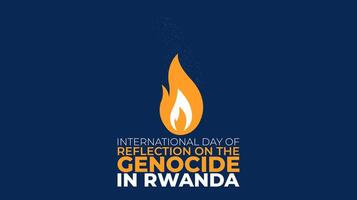 Never Again, Reflecting on the Genocide in Rwanda vector