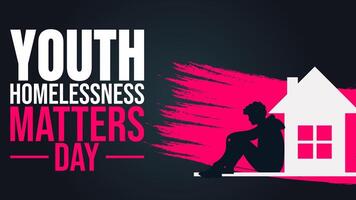 End Youth Homelessness, Support, Shelter, Change vector