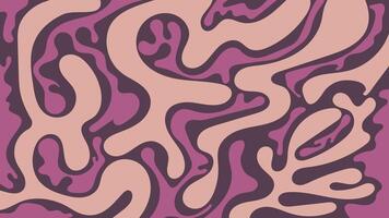 stylish abstract dynamic waves background in retro style, old fashioned backdrop in pale purple beige background vector