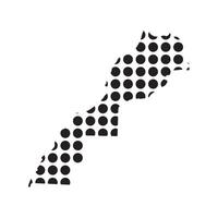 Morocco Map Icon symbol vector