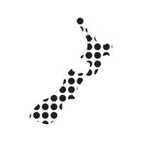New Zealand Map Icon vector