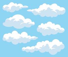 Clouds illustration weather overcast sky flat design vector