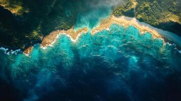 Advanced satellites capture detailed telemetry data on coastal areas, providing vital insights into ocean currents, marine ecosystems, and geographical changes over time through analysis. photo
