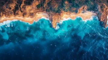 Satellite technology captures detailed telemetry of coastal areas, analyzing shoreline changes and ocean conditions. This data aids in geospatial monitoring and environmental studies. photo
