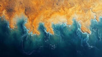 This visualization showcases the dynamic border where ocean meets land, highlighting varying textures and colors. It serves to enhance telemetry and surveillance capabilities. photo