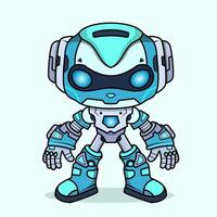 robotic character detailed robot for tech-themed designs, chatbot concepts, and playful AI-related projects Electronic equipment concept isolated on background vector