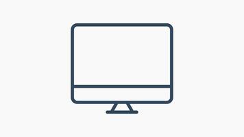 computador segurança animado ícone. adequado para do utilizador interface, providenciar visual comentários e mais. alfa canal, transparente fundo video